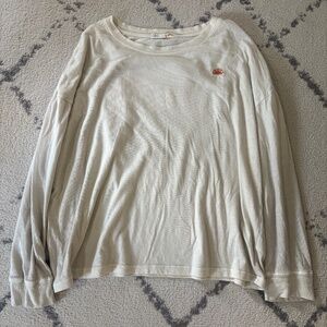 White, Yellow, and Orange Sun and Palm Trees Long Sleeve Top- C&C California